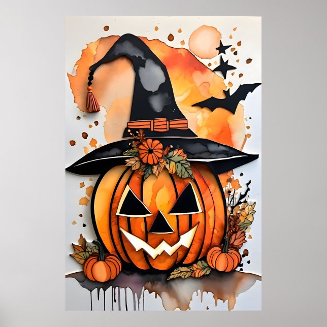 Affiche Citrouille Grinning - Un Halloween fantasque (Devant)