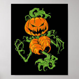 Affiche Citrouille Lazy Halloween Costume d'effroi Éffraya
