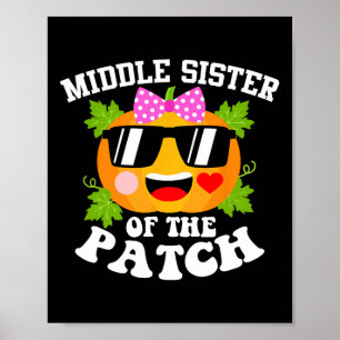 Affiche Citrouille Middle Soeur Du Patch Fun Halloween