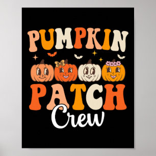 Affiche Citrouille Patch Crew Correspondance famille Super