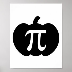 Affiche Citrouille Pi Pie Math Enseignant Halloween Drôle 