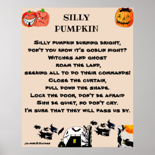 AFFICHE CITROUILLE SILLY