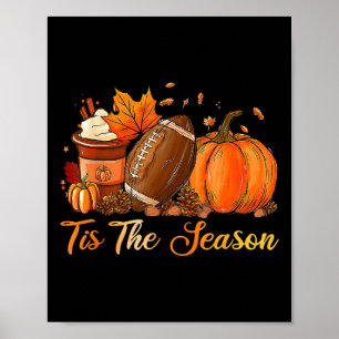 Affiche Citrouille Spice Football C'Est La Saison Automne