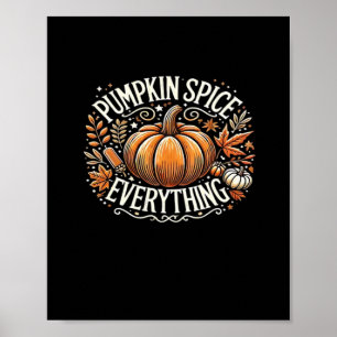 Affiche Citrouille Spice Tout Slogan Citation
