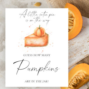 Affiche Citrouille tarte - devine combien de citrouilles