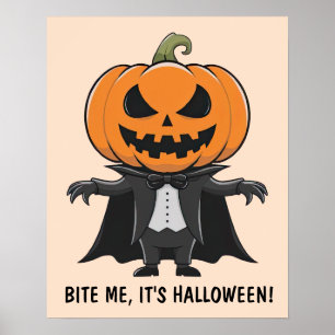 Affiche Citrouille Vampire