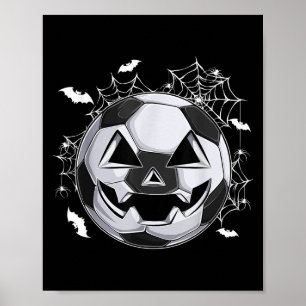 Affiche Citrouille Visage Jack O Lantern de Football Costu