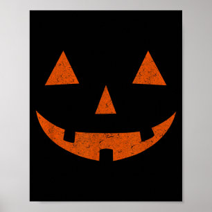 Affiche Citrouille visage Jack o Lantern JackoLantern vint