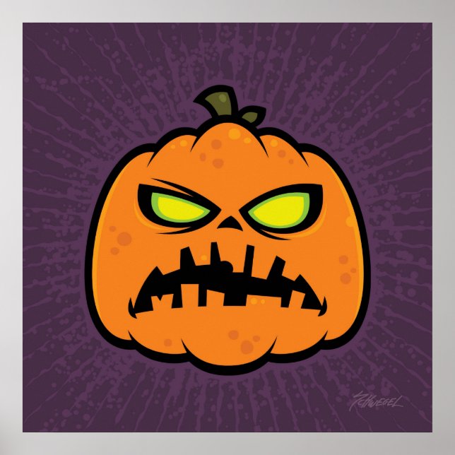 Affiche Citrouille Zombie (Devant)