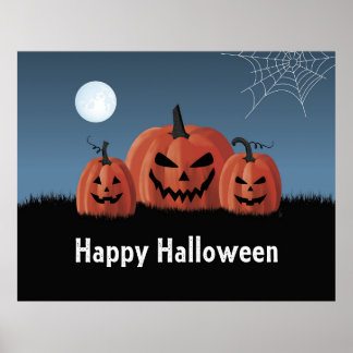 Affiche Citrouilles Halloween