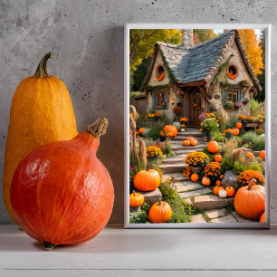 Affiche Citrouilles mystiques d'automne dans Stone Cottage