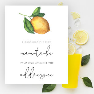 Affiche Citrus aide la future maman occupée à adresser une
