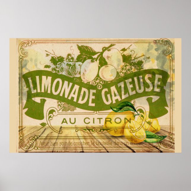 Affiche Citrus Citrus Été vintage (Devant)