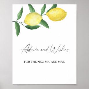 Affiche Citrus - Conseils et Vœux pour les Nouveaux Mariés