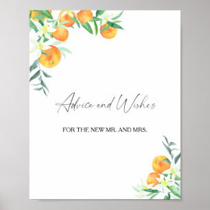 Affiche Citrus - Conseils et Vœux pour les Nouveaux Mariés