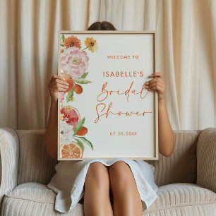 Affiche Citrus Floral Fête des mariées Téléchargeable Bien