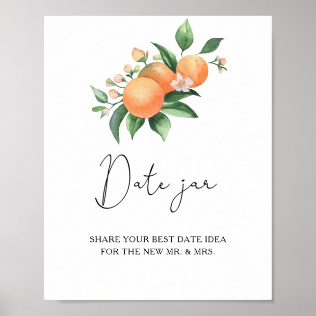 Affiche Citrus - idées de soirée en amoureux. Jeu de maria (Devant)