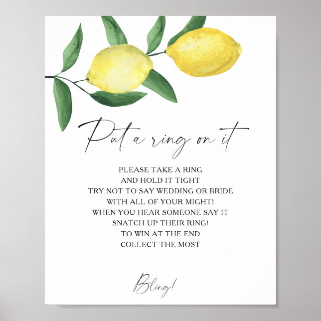 Affiche Citrus - jeu de l'anneau printanier (Devant)