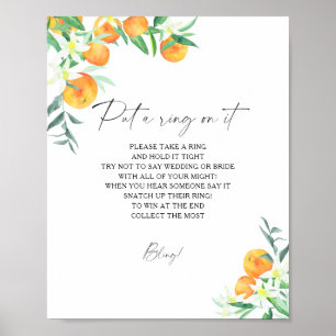 Affiche Citrus - jeu de printemps mettre un anneau dessus