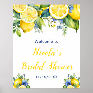 Affiche Citrus Lemon Fête des mariées méditerranéenne