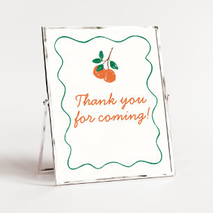 Affiche Citrus Little Cutie Merci moderne pour venir
