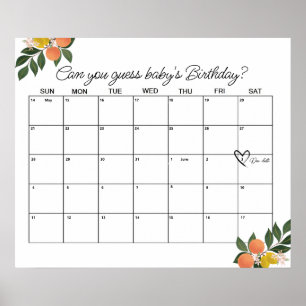 Affiche Citrus Love Douche Date d'échéance Devis