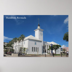 Affiche City Hall and Arts Centre, Hamilton, Bermudes