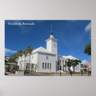 Affiche City Hall and Arts Centre, Hamilton, Bermudes