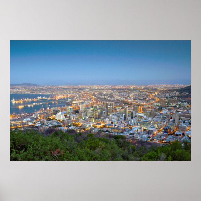 Affiche Cityscape From Summit Of signal Hill At Dusk (Devant)