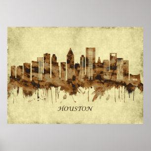 Affiche Cityscape Houston