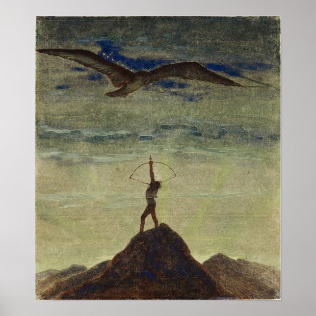 Affiche Ciurlionis - Le Soleil passe par le Sagittaire 190 (Devant)