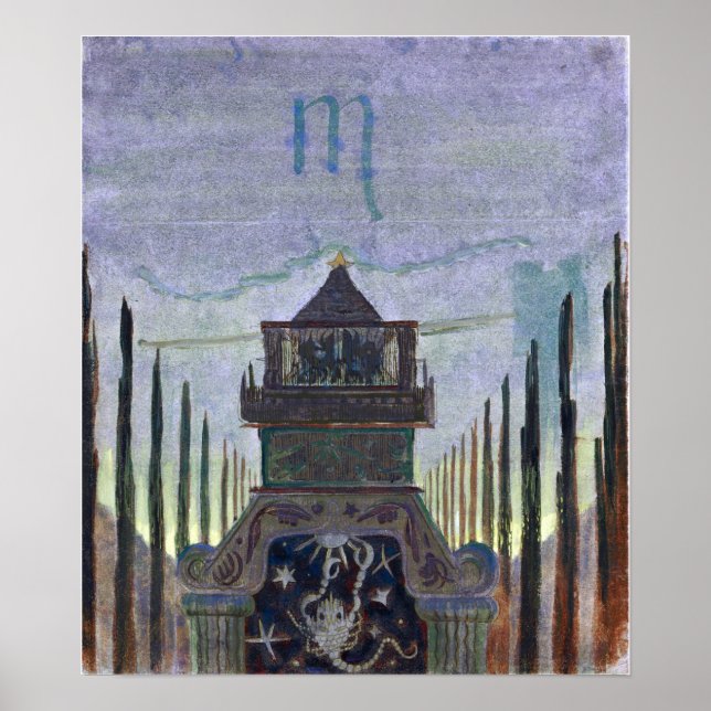 Affiche Ciurlionis - Soleil Passant Scorpio 1906 (Devant)