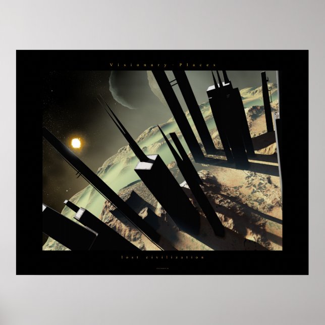 Affiche civilisation perdue (Devant)