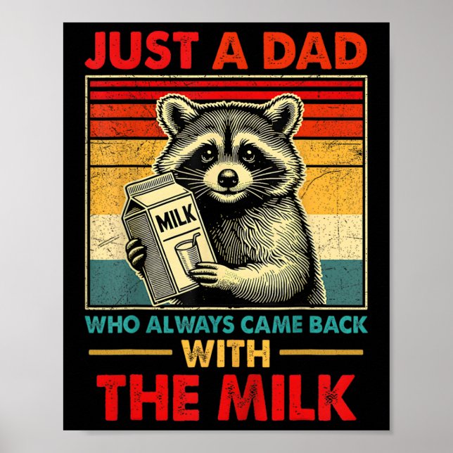 Affiche Ck Avec Le Lait Fête Des Pères  (Devant)