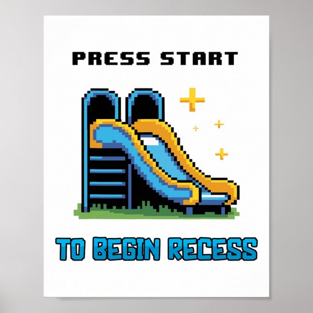 Affiche Ck To School Funny Gamer Pour Garçons Filles Enfan (Devant)