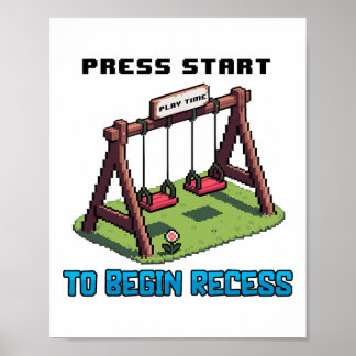 Affiche Ck To School Funny Gamer Pour Garçons Filles Enfan