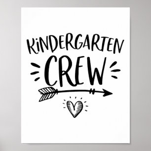Affiche Ck To School Kindergarten Crew Enseignants Étudian