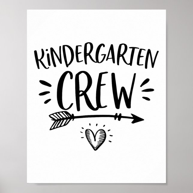 Affiche Ck To School Kindergarten Crew Enseignants Étudian (Devant)