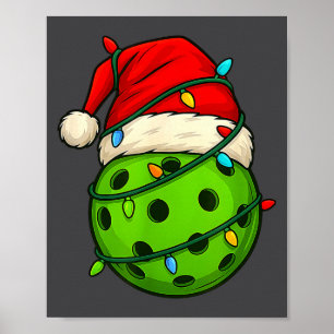 Affiche Ckleball avec chapeau de Père Noël Cadeau de Noël