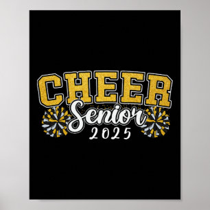 Affiche Cl 2025 Cheer Senior Graduation Jour Cheerleading