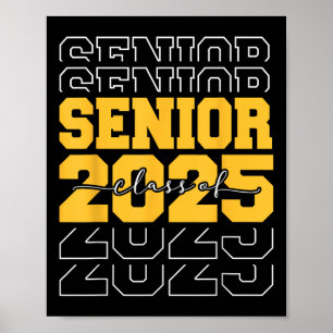 Affiche Cl De 2025 Cadeaux Senior Aînés Amusants 2025 Grad