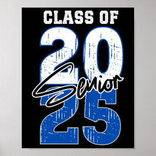Affiche Cl De 2025 Diplôme Supérieur 2025 Manche Bleu Long