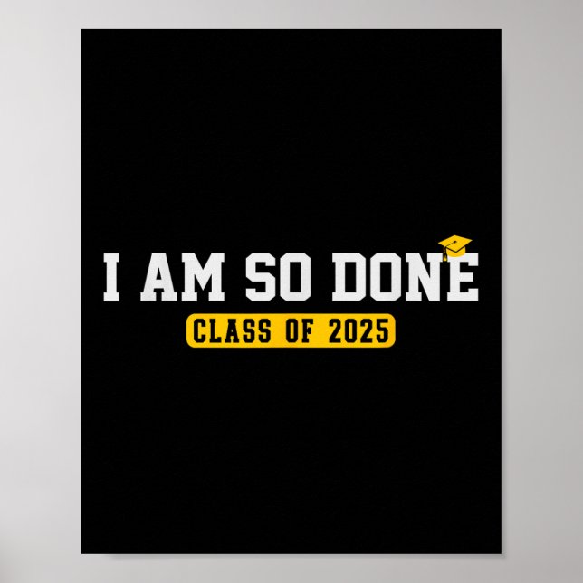 Affiche Cl De 2025 Je Suis Si Fantastique Cool Graduation (Devant)