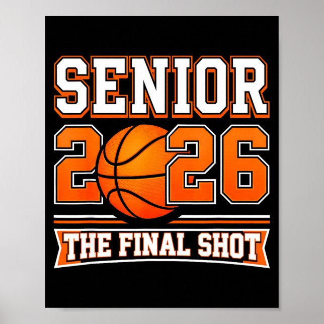 Affiche Cl de 2026 Basketball Senior Retour à l'école (Devant)
