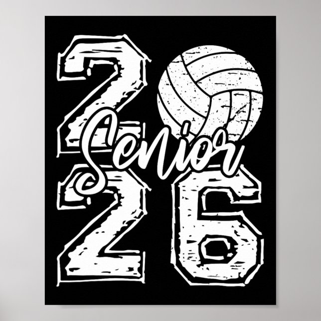 Affiche Cl de 2026 Volleyball Senior 2026 Retour à l'école (Devant)