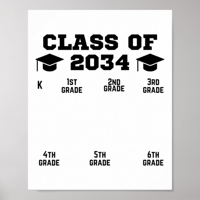 Affiche Cl De 20&# Année Scolaire Croissance Avec Moi K-1 (Devant)