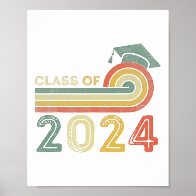 Affiche Cl Of 2024 Graduation Senior 2024 (Devant)