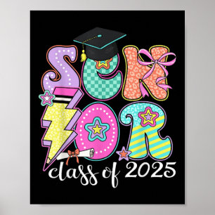 Affiche Cl Of 2025 Coquette Graduation Senior 2025 Retour