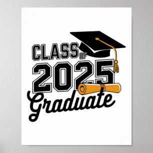 Affiche Cl Of 2025 Graduate 2025 Graduation Senior 2025