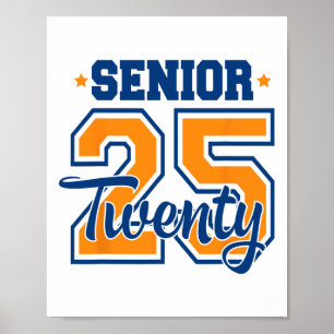 Affiche Cl Of 2025 Senior 2025 Graduation Ou Premier Jour